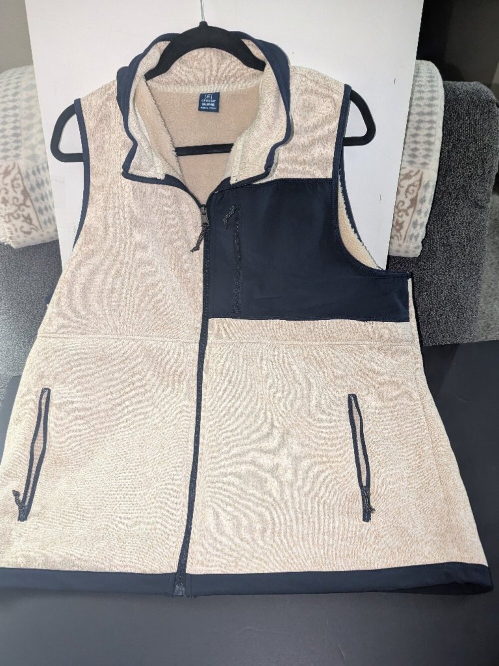 XXXL George sherpa lined fall vest R2112R-18